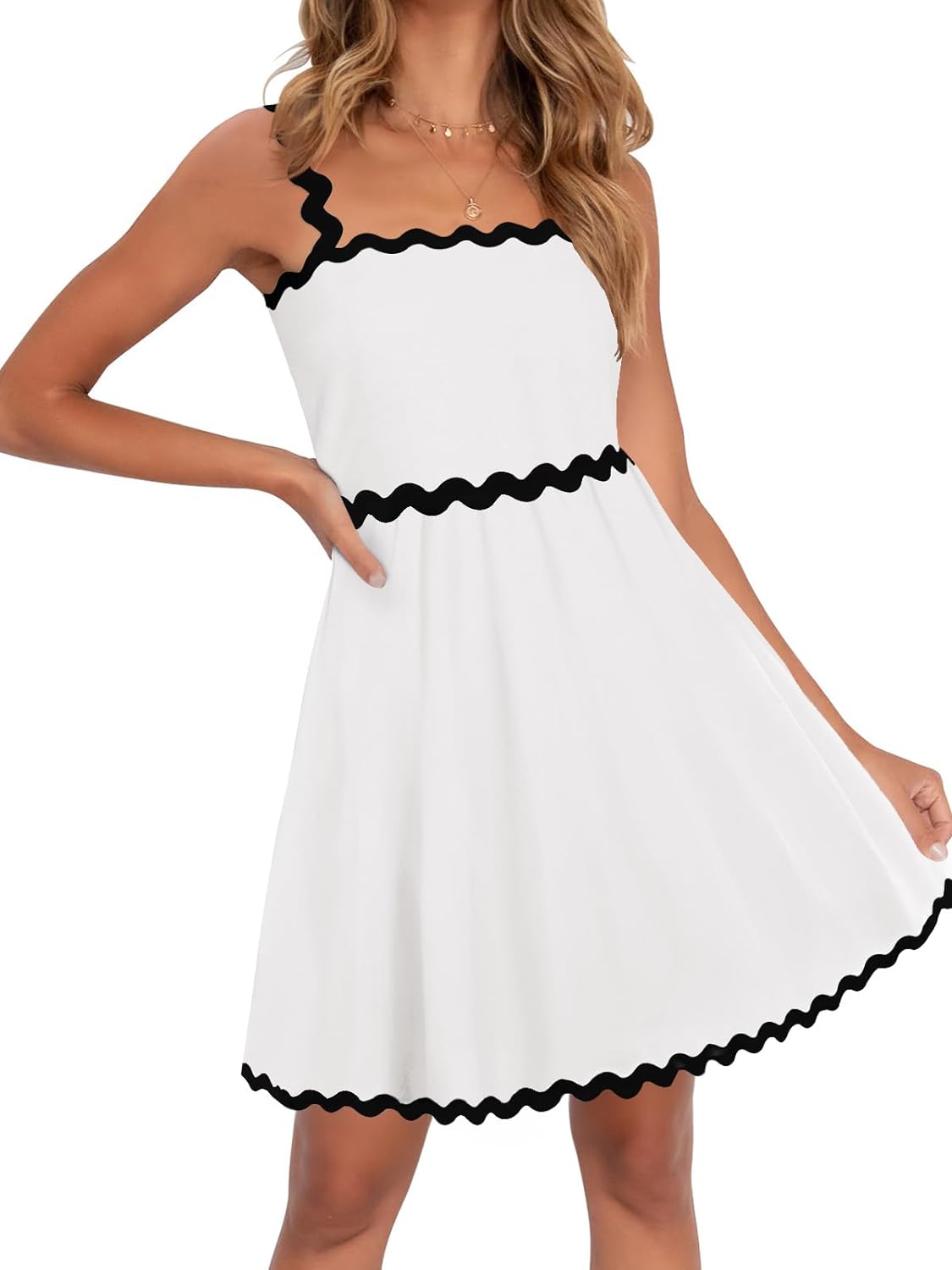 Zomerse Spaghettibandjes Mouwloze Strand Mini Jurk