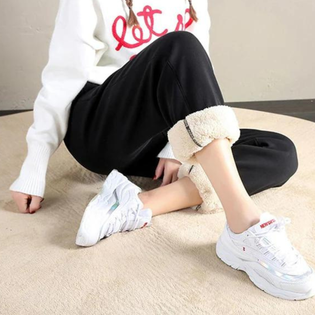 Pantalón de chándal de forro polar Evanora