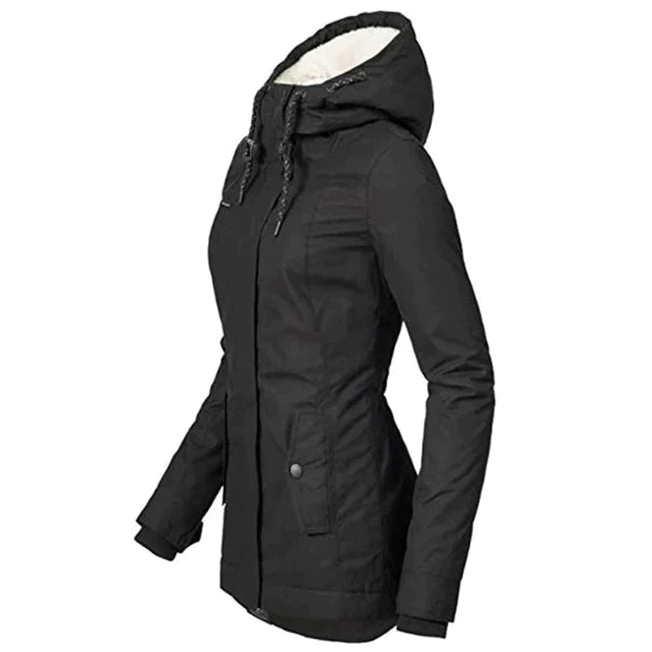 FrostAura Winterparka für Damen mit Kapuze