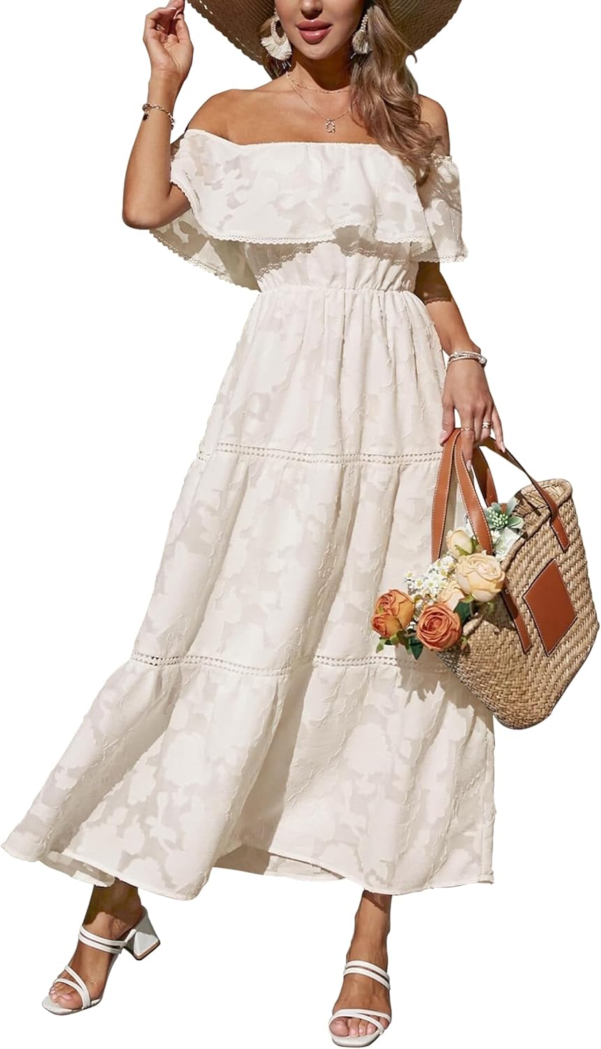 Zonnegloed's Zomerse Bloemen Maxi Jurk voor Dames