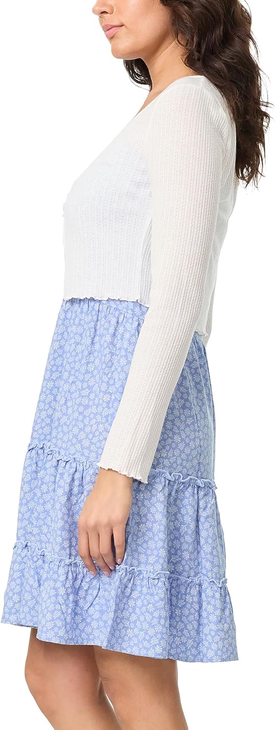 Flora vestito midi con spalline e cardigan a manica lunga per donne