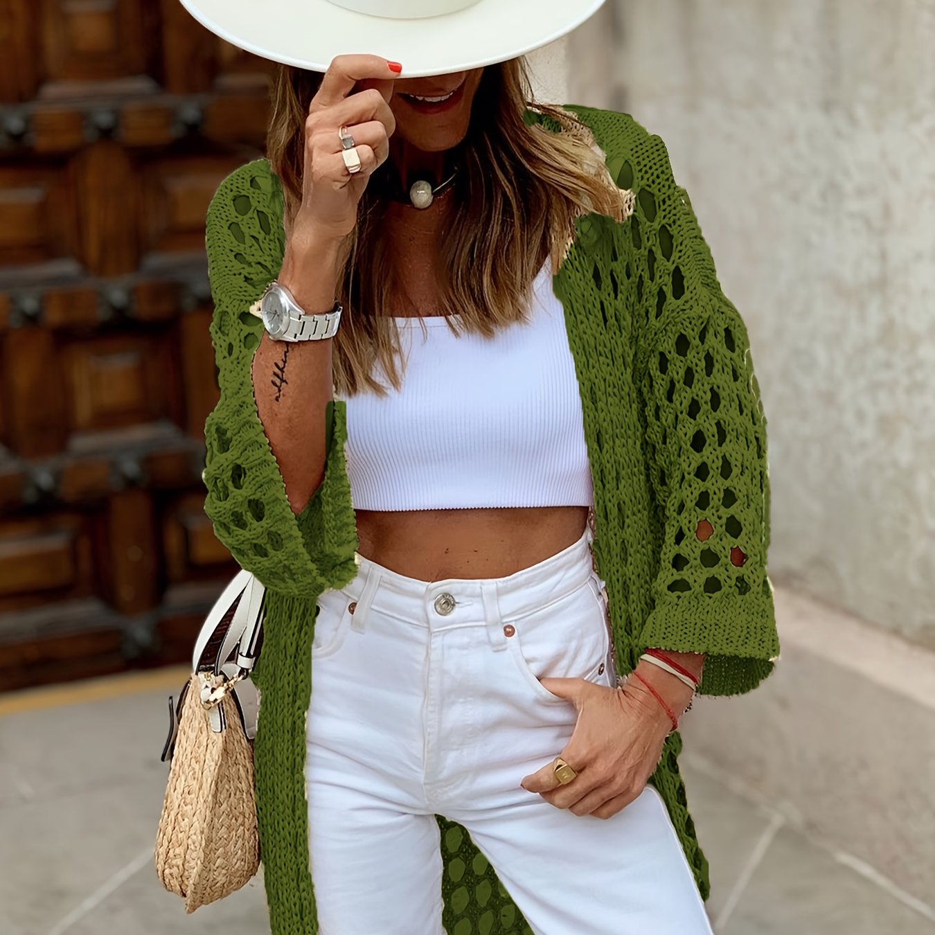 VELANORA - Gehaakt vest