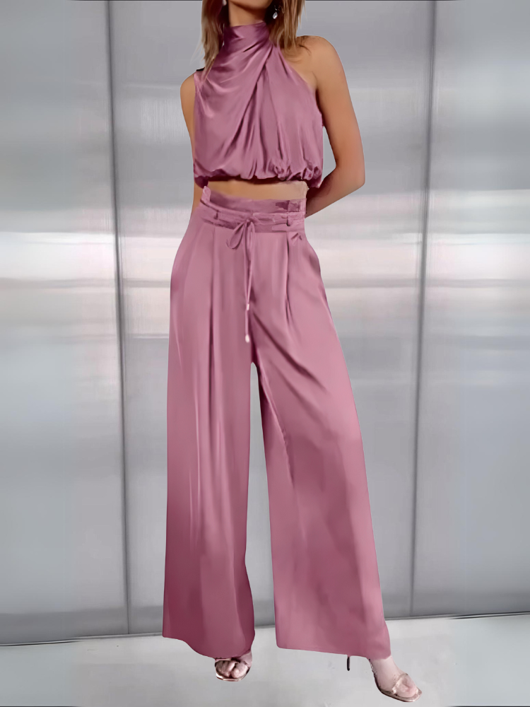 Vicky Tweedelige Broekenset voor Zomerse Elegantie