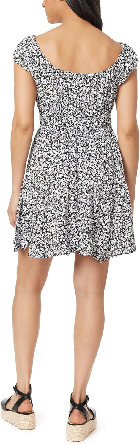 Vestito Mini Prairie in Rayon Challis Nikki Bloemenveld per Donne