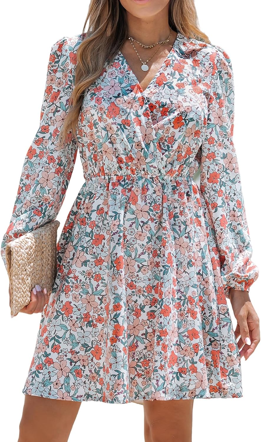 BloeiendeDames Bloemen Mini Jurk voor Stijlvolle Vrouwen
