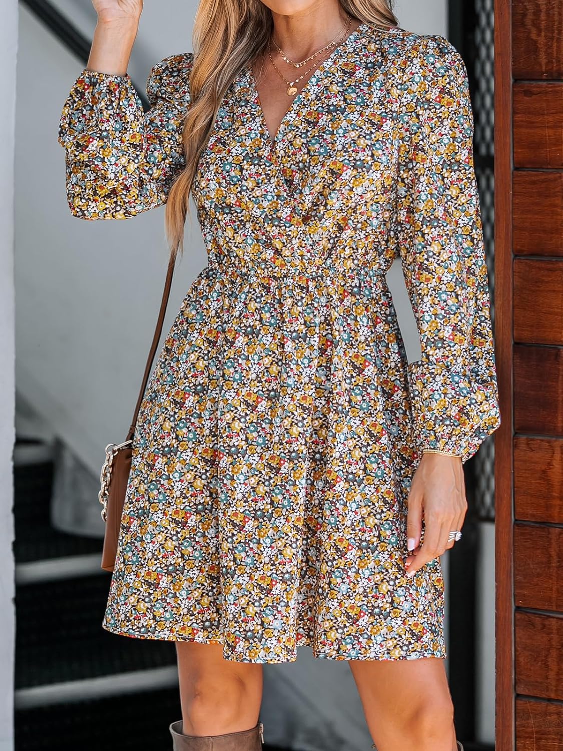 BloeiendeDames Bloemen Mini Jurk voor Stijlvolle Vrouwen