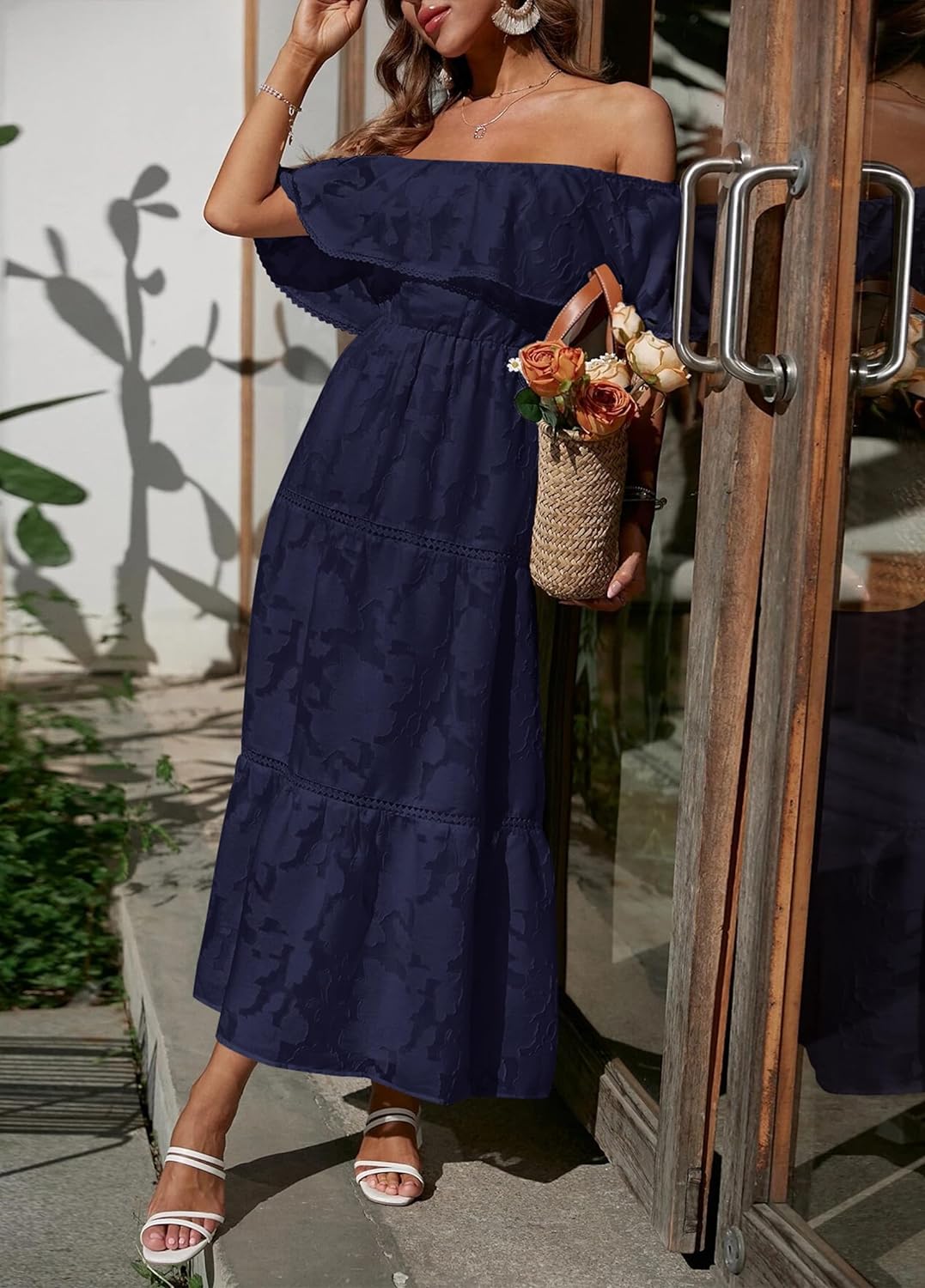 Zonnegloed's Zomerse Bloemen Maxi Jurk voor Dames