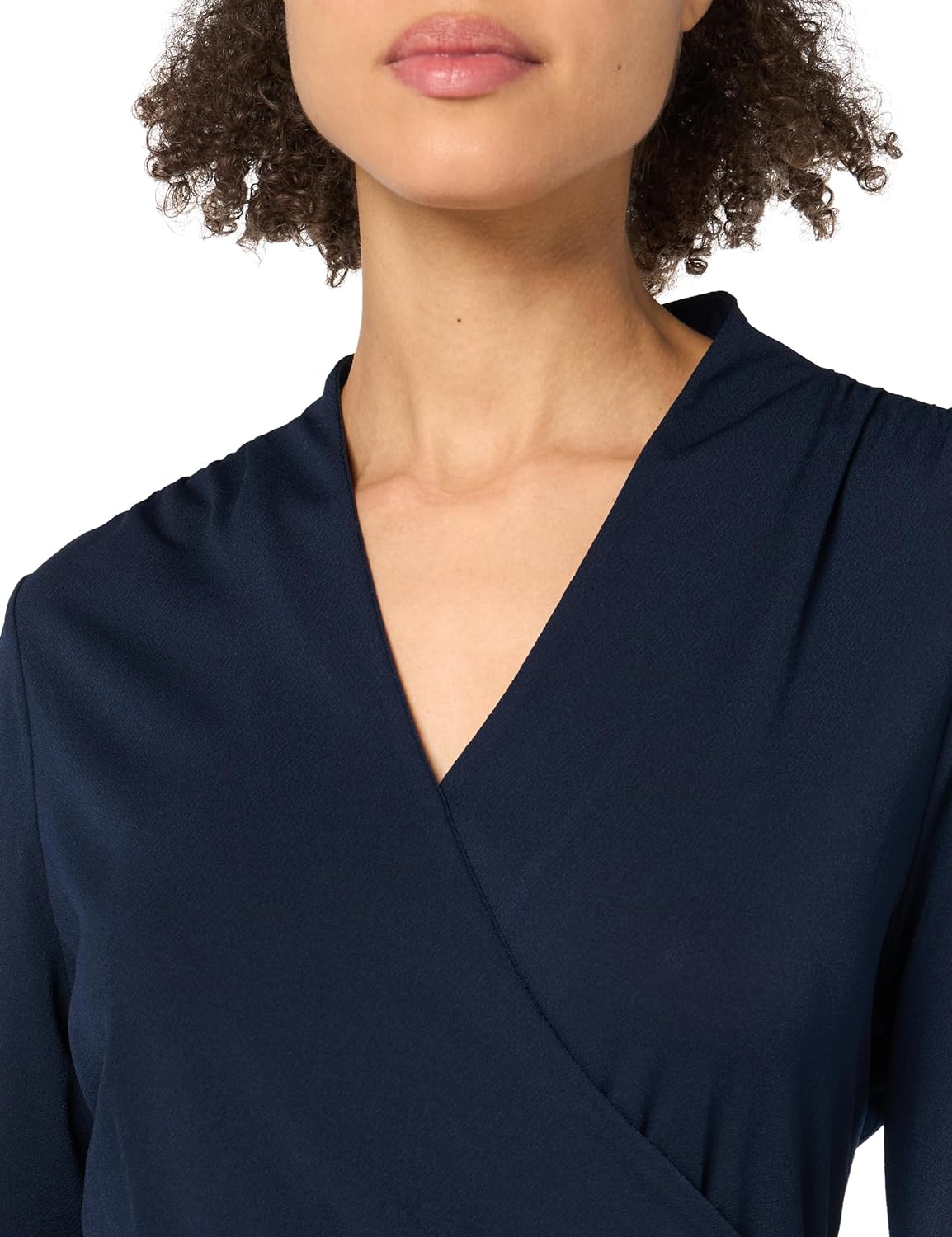 ChicDroom Lange Mouw Wrap Midi Jurk voor Vrouwen
