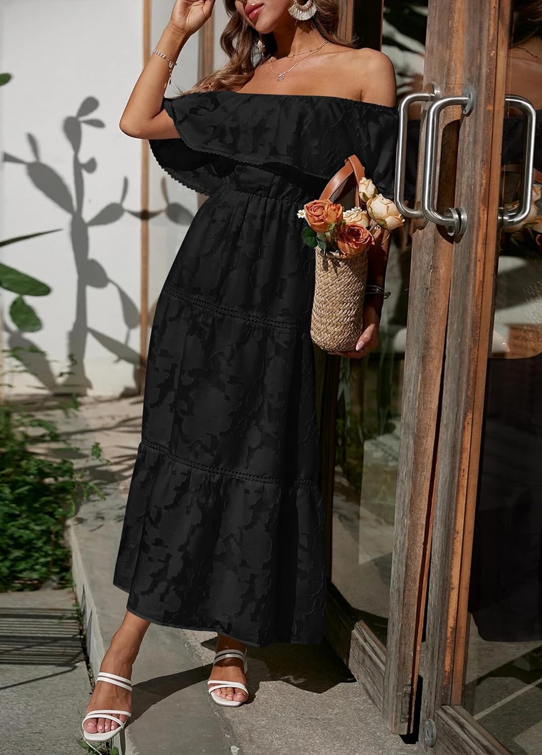Zonnegloed's Zomerse Bloemen Maxi Jurk voor Dames