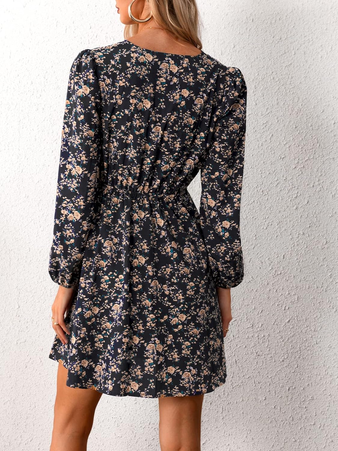 BloeiendeDames Bloemen Mini Jurk voor Stijlvolle Vrouwen