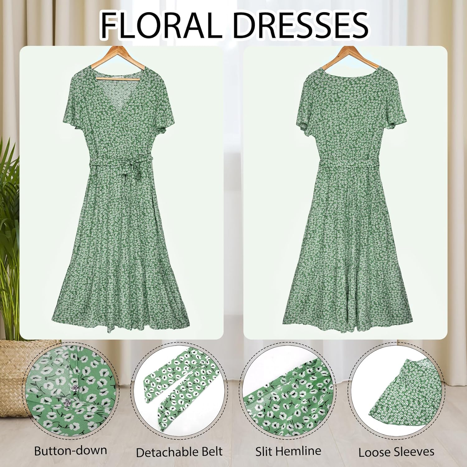 BloomMaxi Zomerjurk met Bloemenprint voor Dames