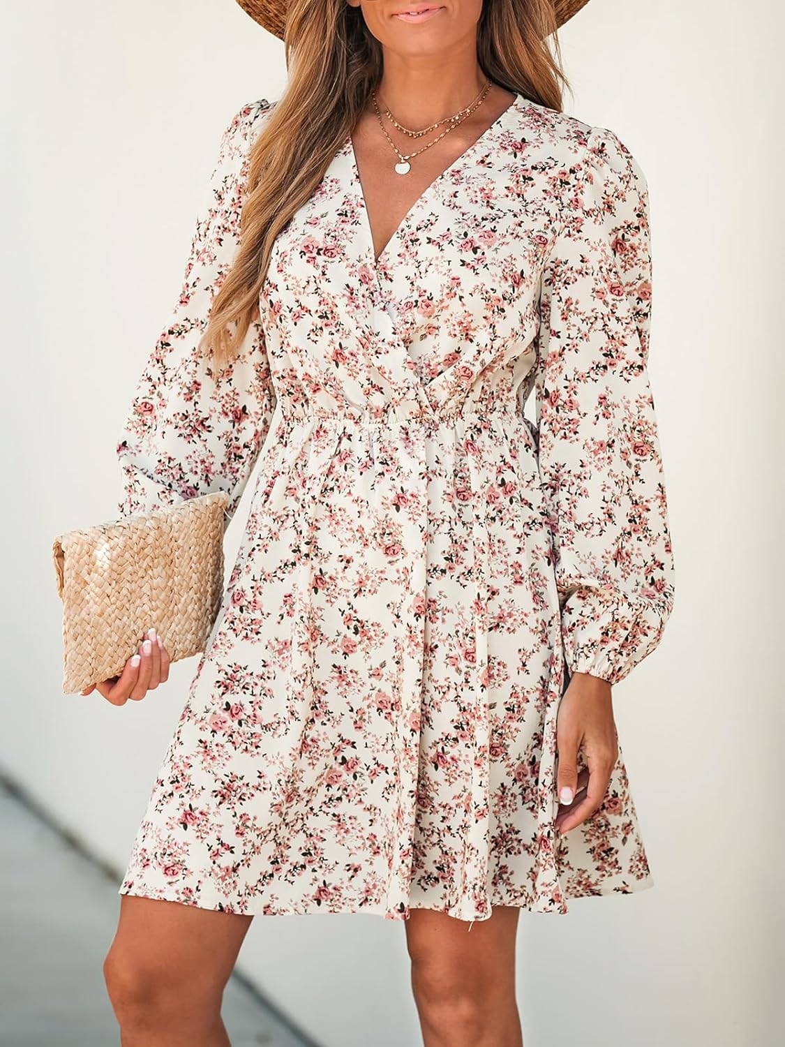 BloeiendeDames Bloemen Mini Jurk voor Stijlvolle Vrouwen