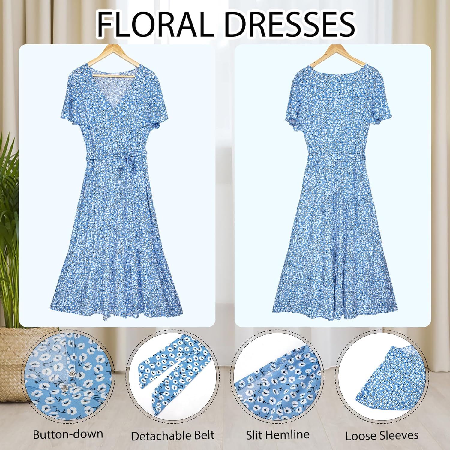 BloomMaxi Zomerjurk met Bloemenprint voor Dames