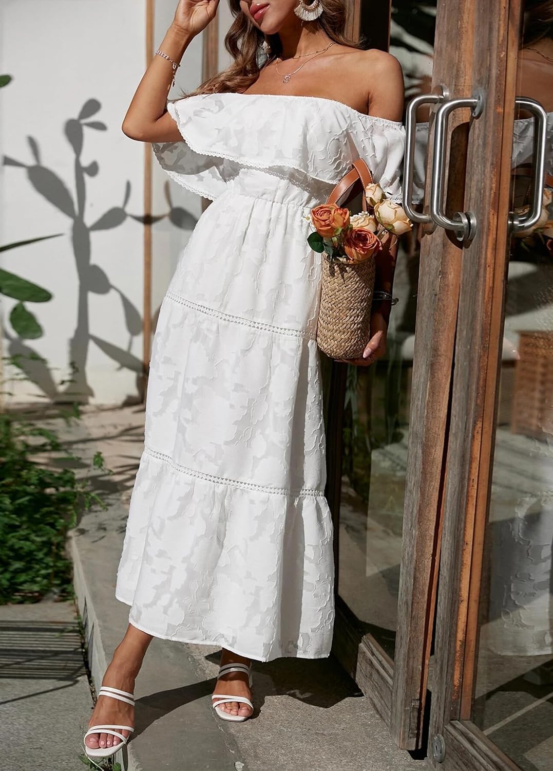 Zonnegloed's Zomerse Bloemen Maxi Jurk voor Dames