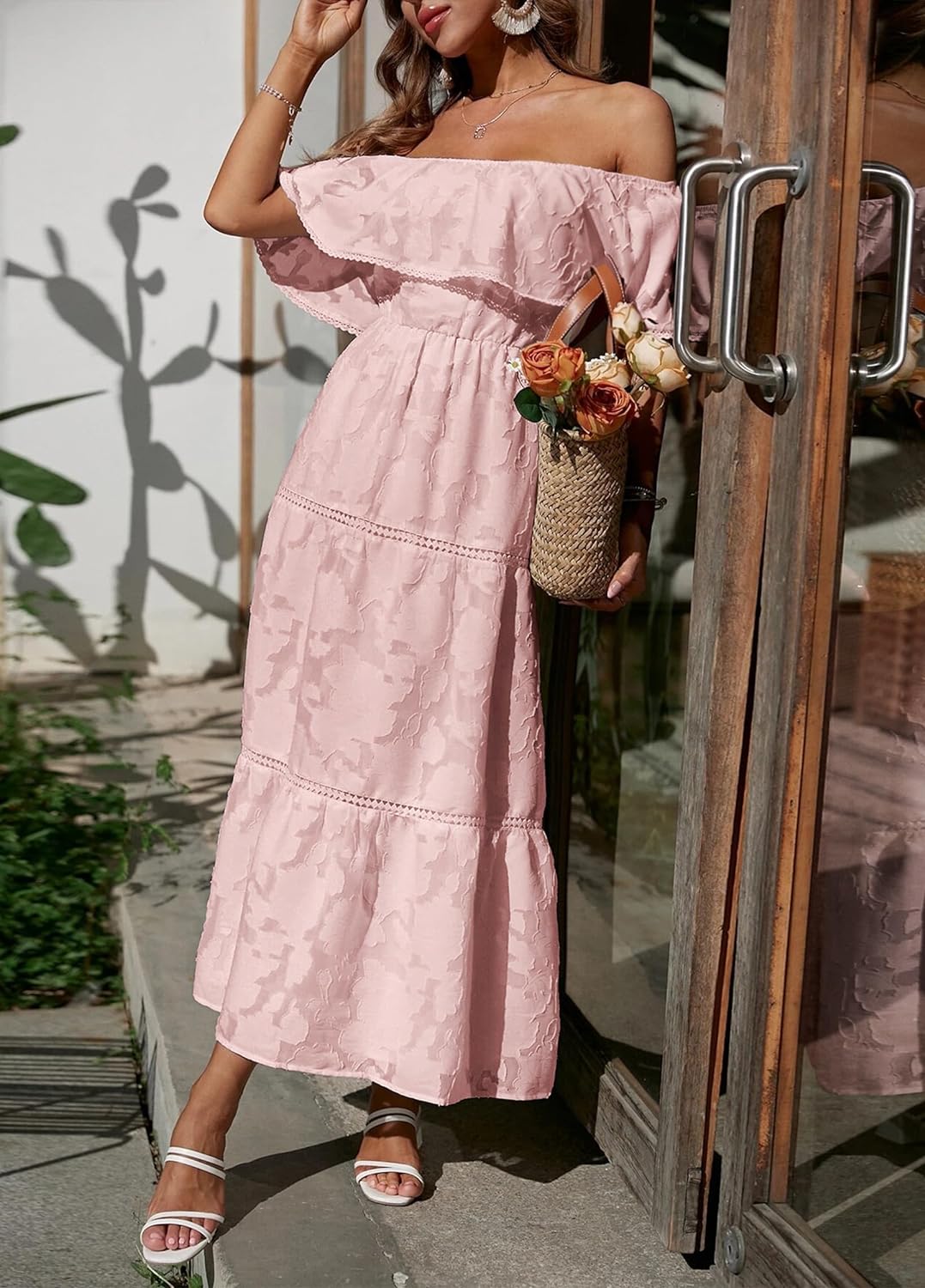 Zonnegloed's Zomerse Bloemen Maxi Jurk voor Dames
