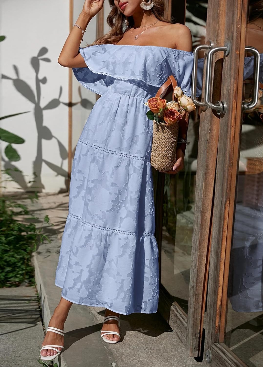 Zonnegloed's Zomerse Bloemen Maxi Jurk voor Dames