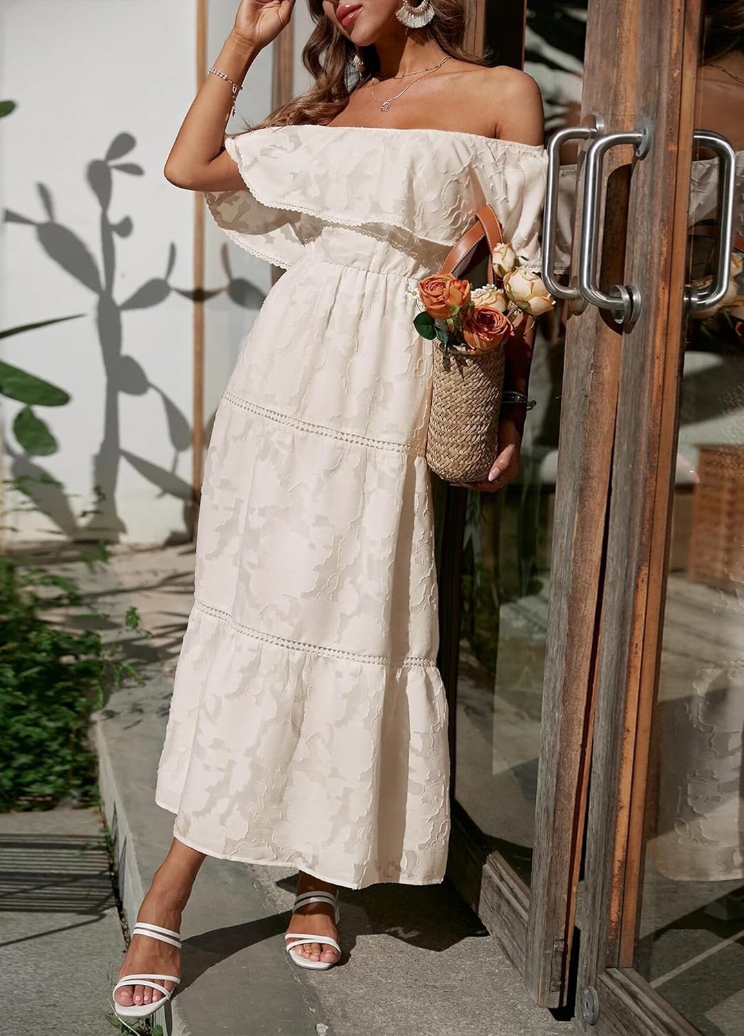 Zonnegloed's Zomerse Bloemen Maxi Jurk voor Dames