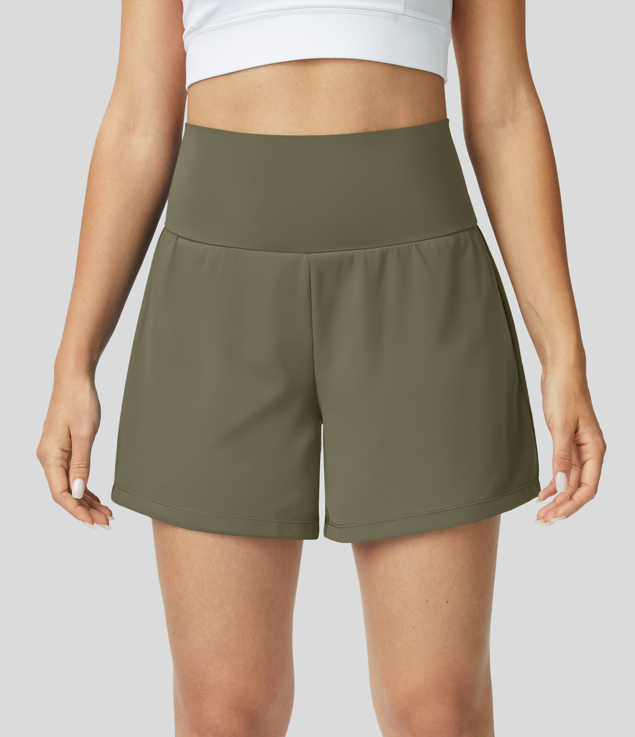 Margarethe | Hoge Taille & Ademend Materiaal Yoga Shorts