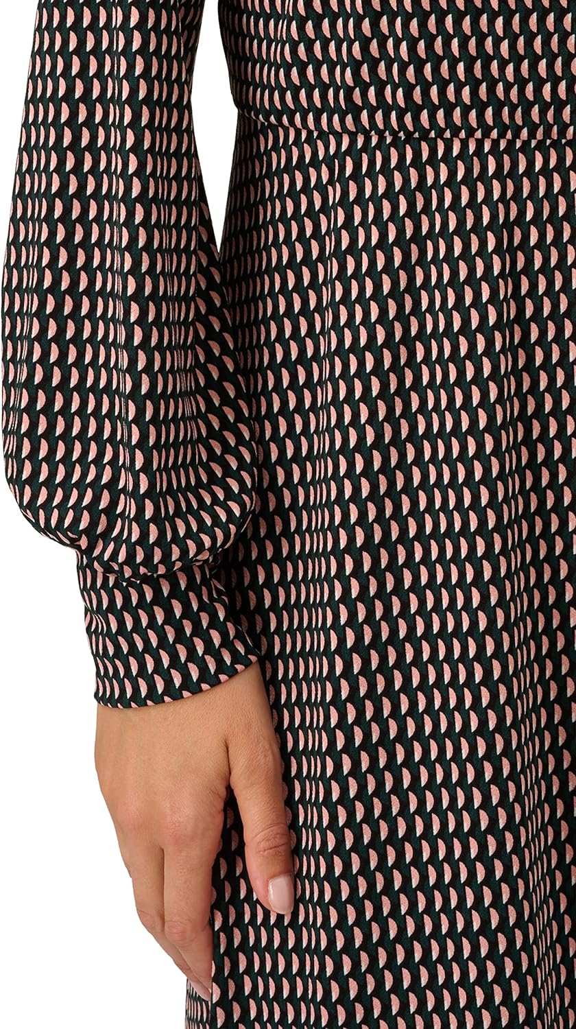 ChicDroom Lange Mouw Wrap Midi Jurk voor Vrouwen