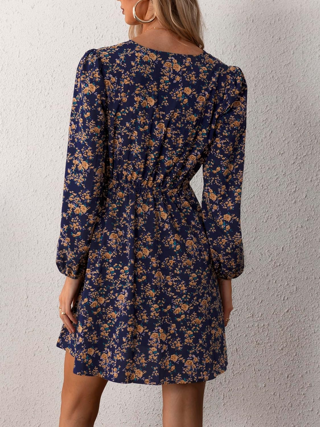 BloeiendeDames Bloemen Mini Jurk voor Stijlvolle Vrouwen