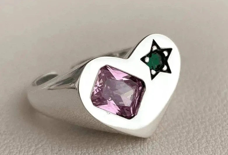 Celestia Zilveren Liefdeshart Zirkoon Verlovingsring