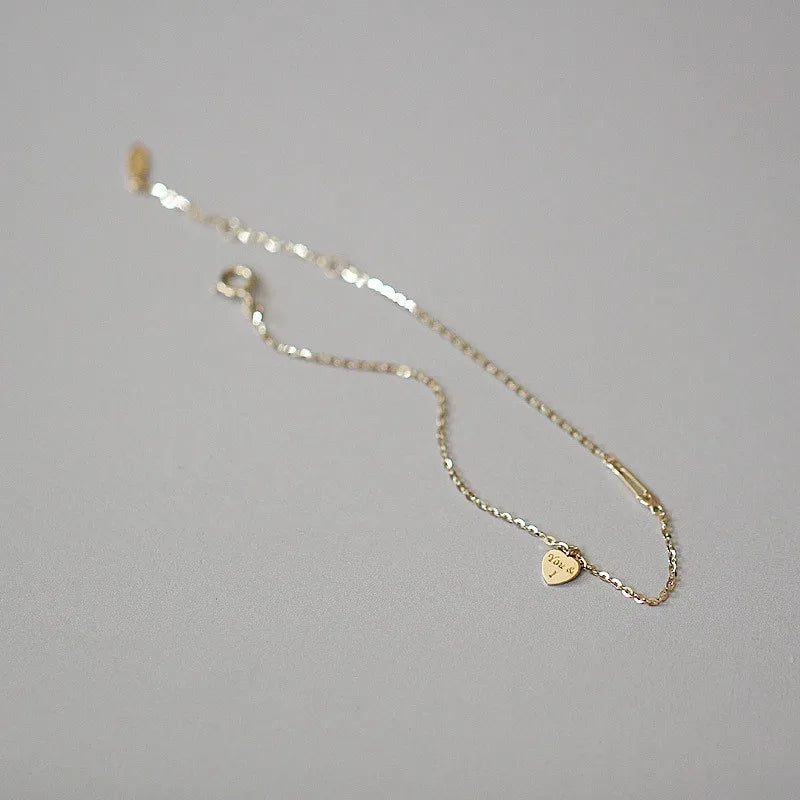 Luna Sterling - Verfijnde Hartarmband van Verguld Zilver