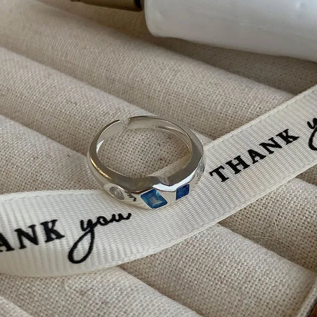 Sterling Zilveren Kleurrijke Hart Steen Ringen