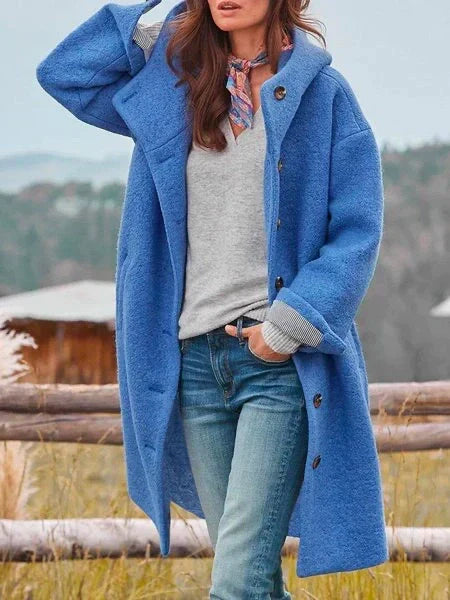 VelvetVeil | Cappotto Trench Lungo da Donna | Con Cappuccio, Elegante e Stiloso