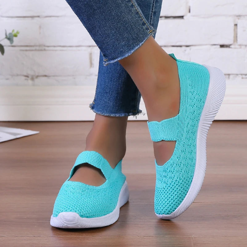 ComfortKnit Summer Slip-On Sneakers