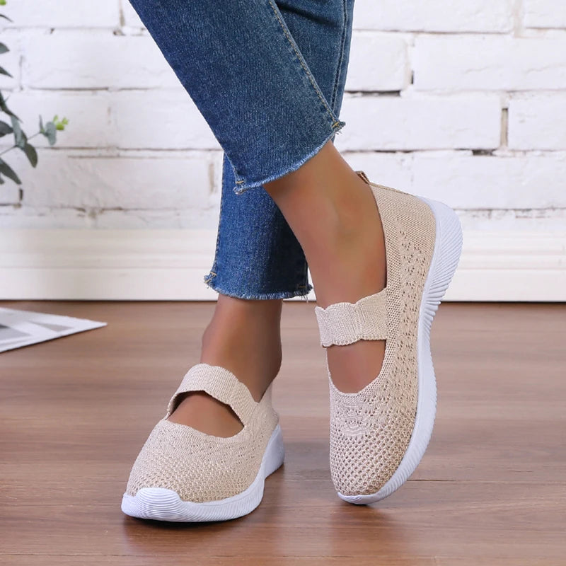 ComfortKnit Summer Slip-On Sneakers