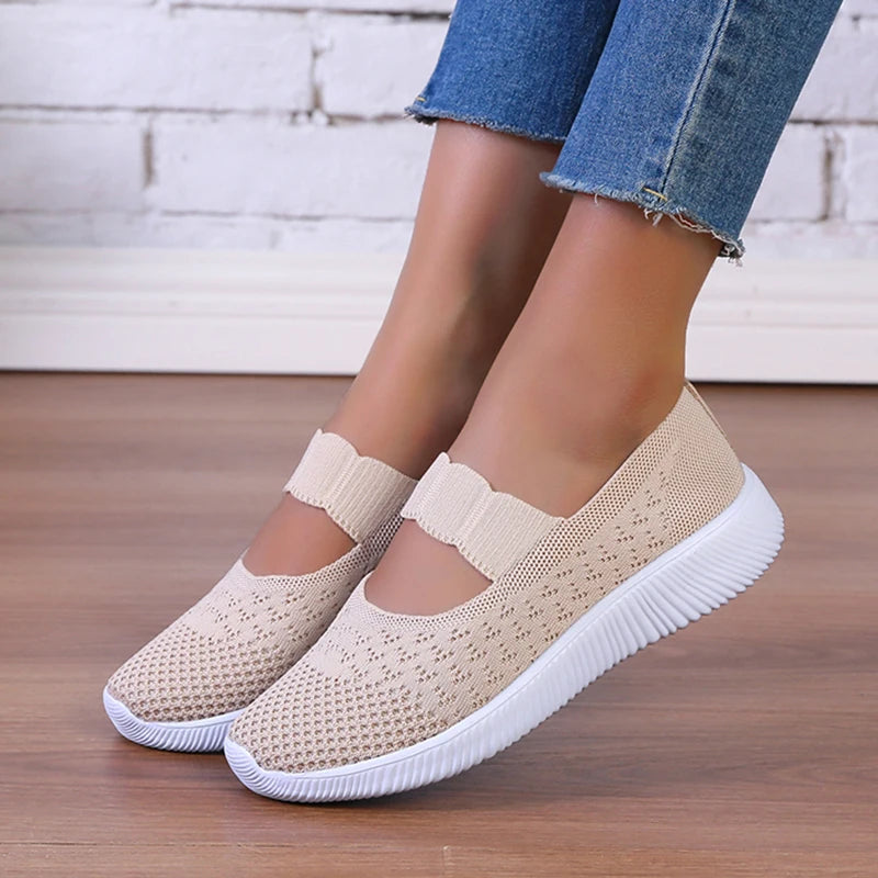 ComfortKnit Summer Slip-On Sneakers