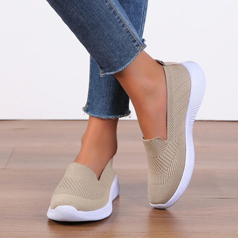 ComfortKnit Summer Slip-On Sneakers