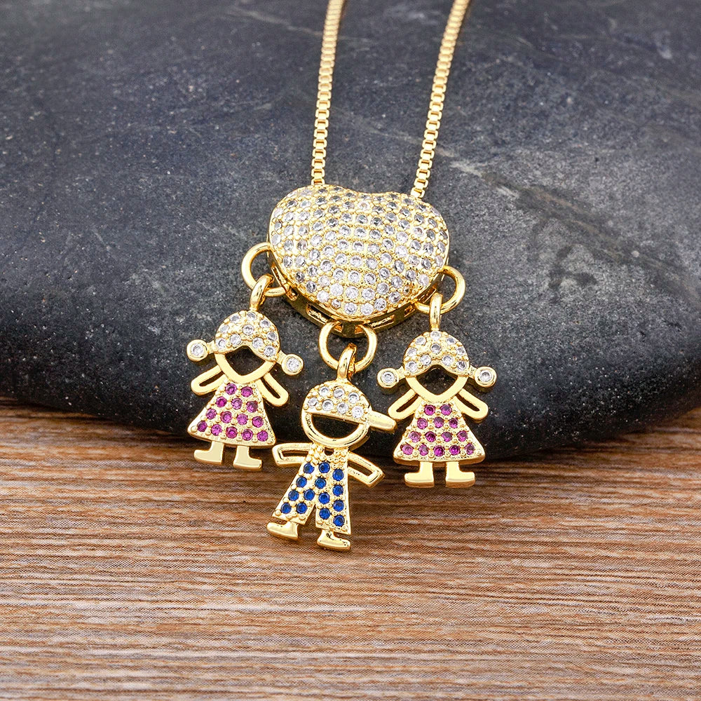 Cartoon Hanger Ketting met Kubieke Zirkoon