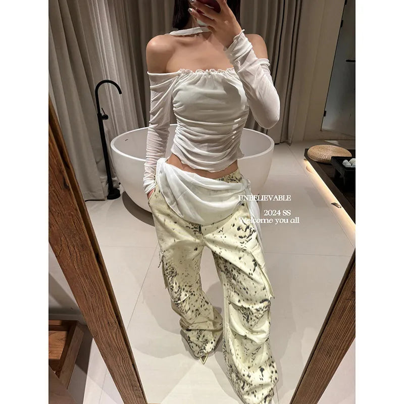 American Retro High Street Casual Overalls