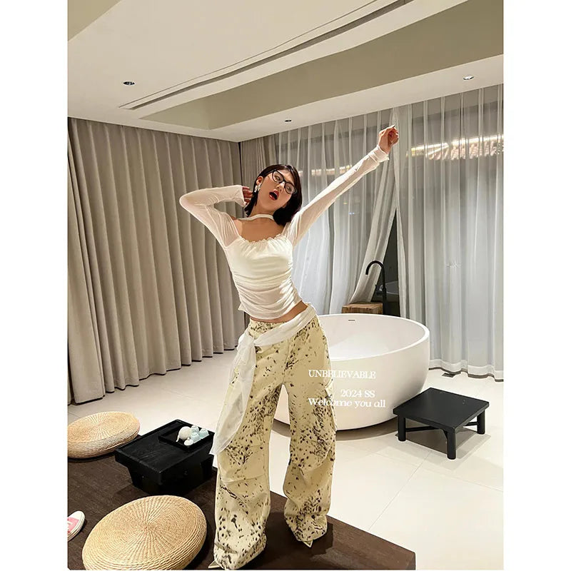 American Retro High Street Casual Overalls