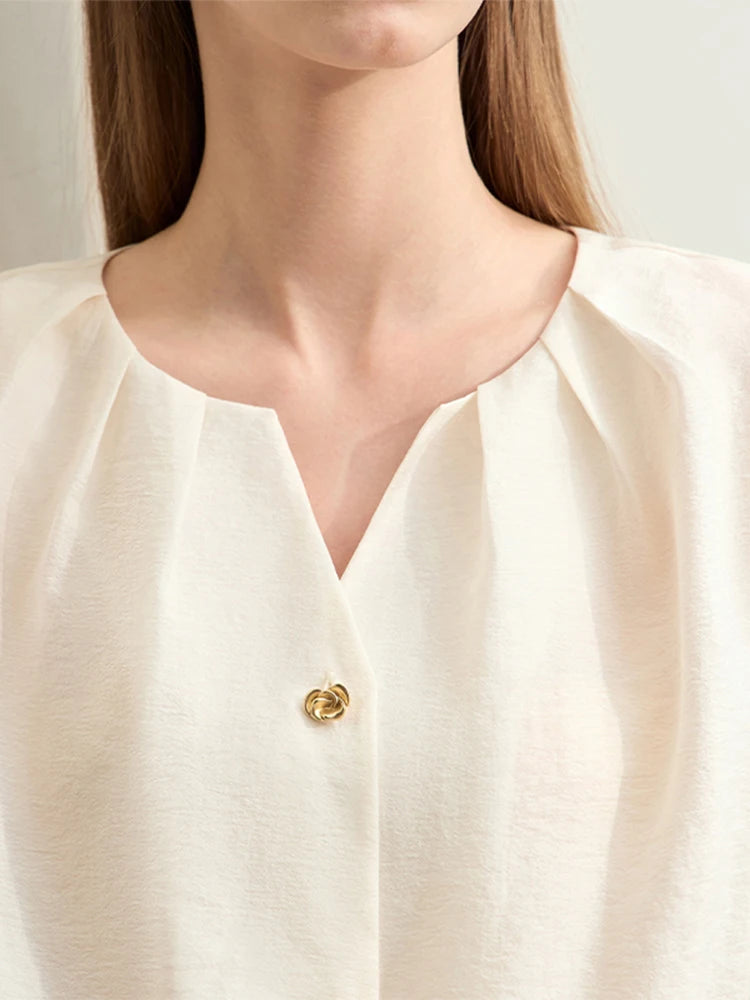 Amii Minimalisme Zomer Blouse