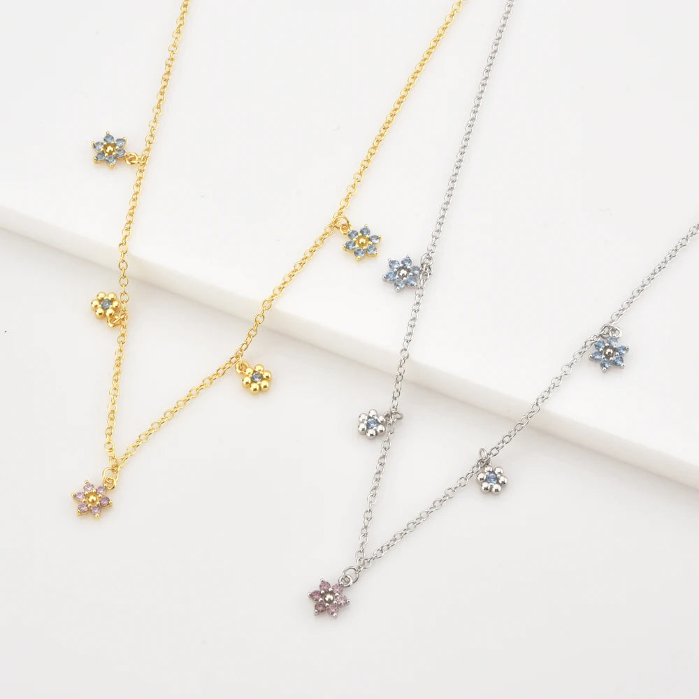 Collier ras-du-cou Fleur d'Or de Rose Dorée