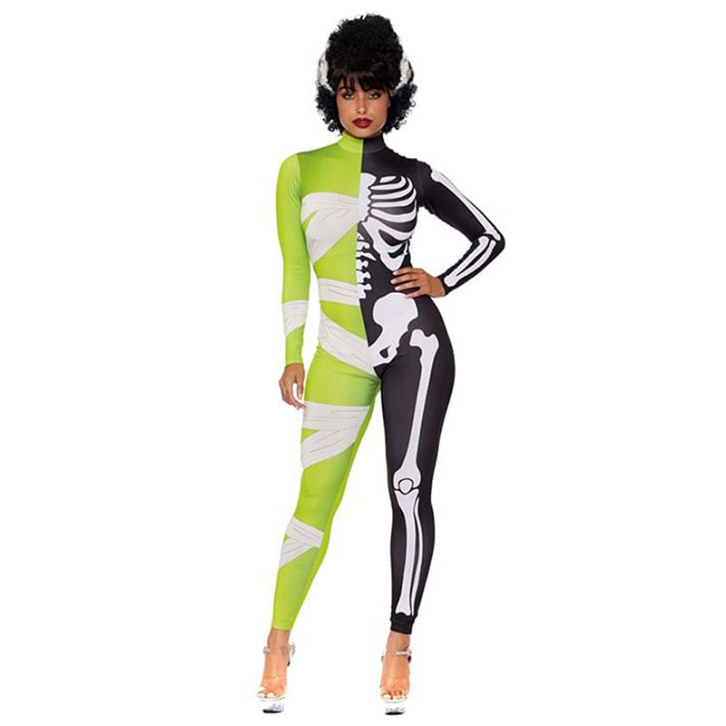 Annalisa | Halloween dress half mummy and half skeleton