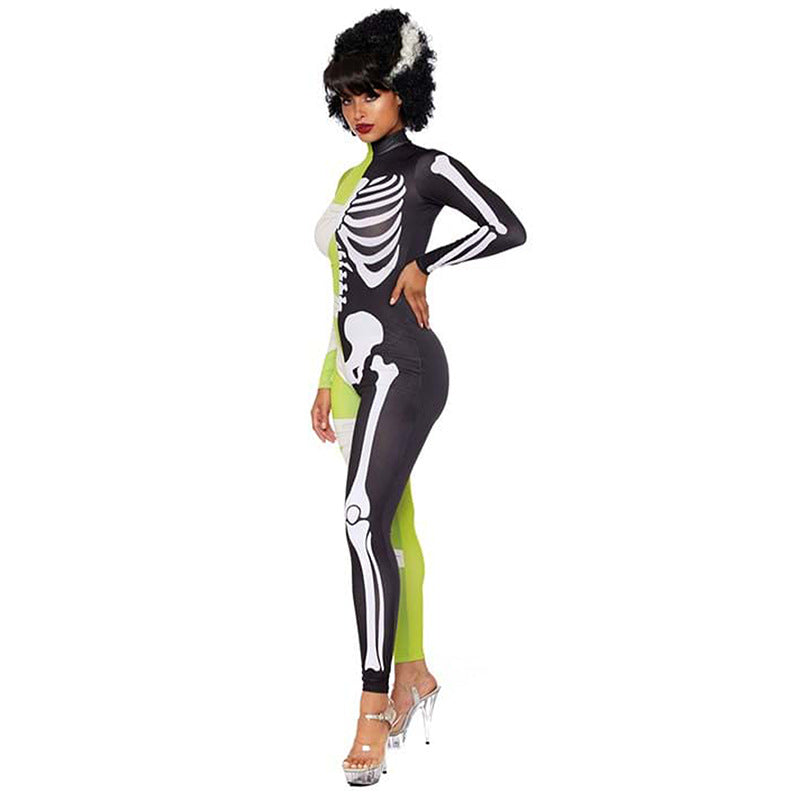 Annalisa | Halloween dress half mummy and half skeleton