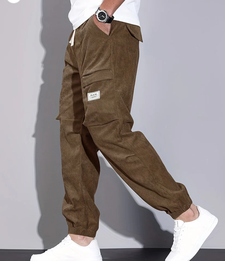 Anthony | Pantaloni casual alla moda in velluto a coste Cordino