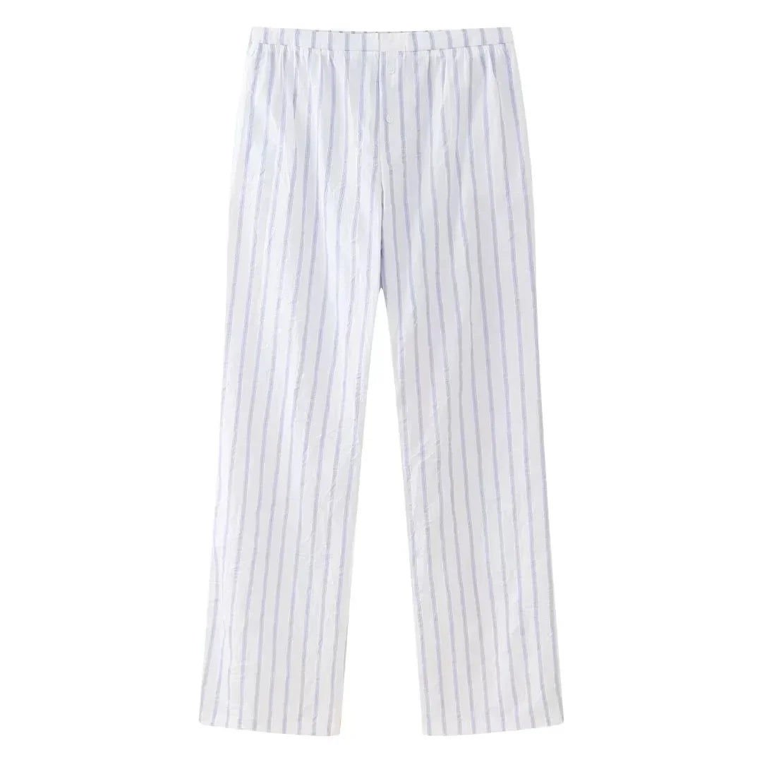 Lunora Zomerset: Striped Top and High Waist Pants