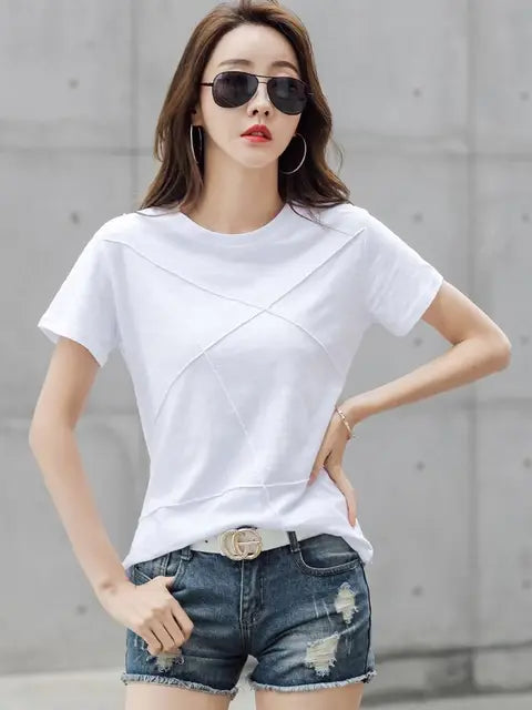 Zomer Slimme Bamboe T-Shirts voor Vrouwen