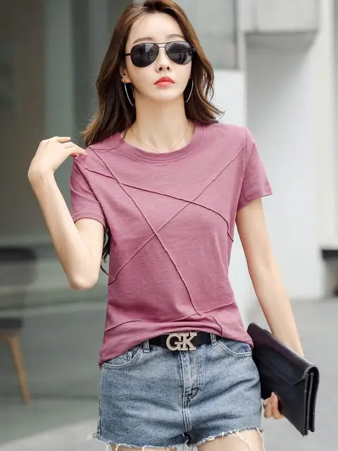 Zomer Slimme Bamboe T-Shirts voor Vrouwen