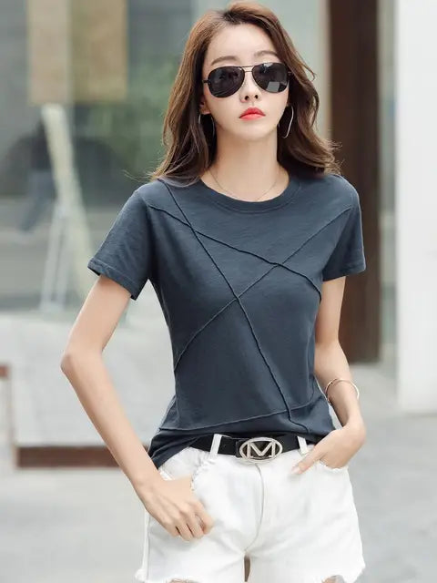 Zomer Slimme Bamboe T-Shirts voor Vrouwen