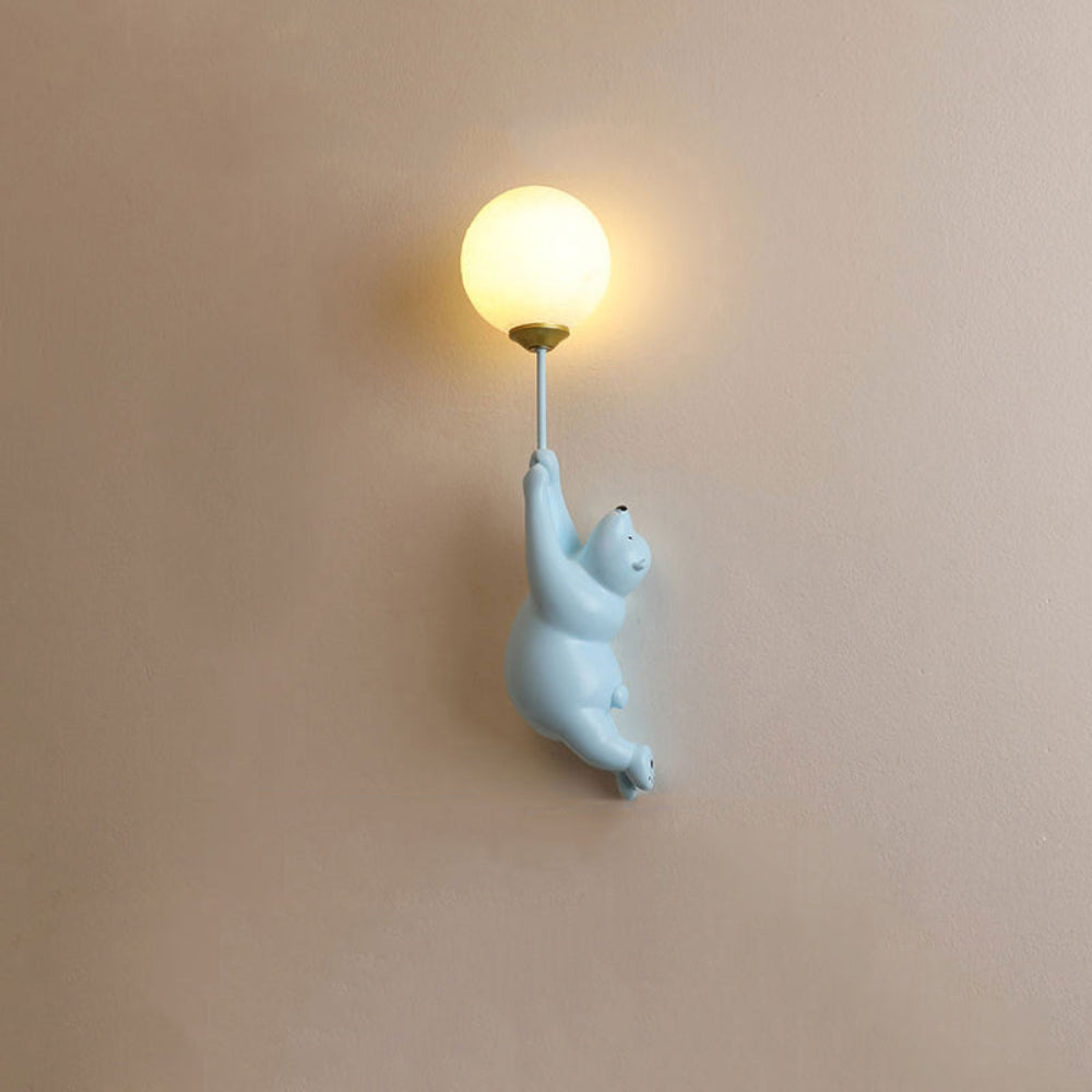 Ballonbeer schattige nachtlamp wandlamp