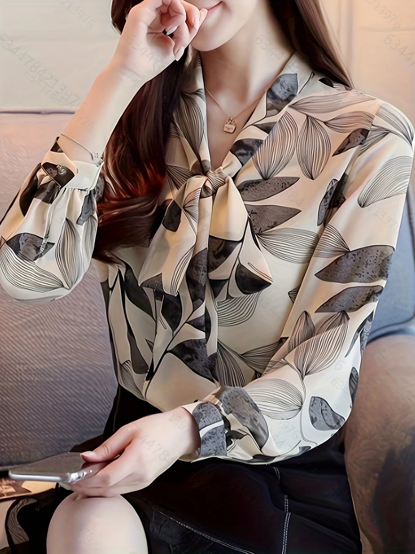 Luxueuze Lente Printed Shirt