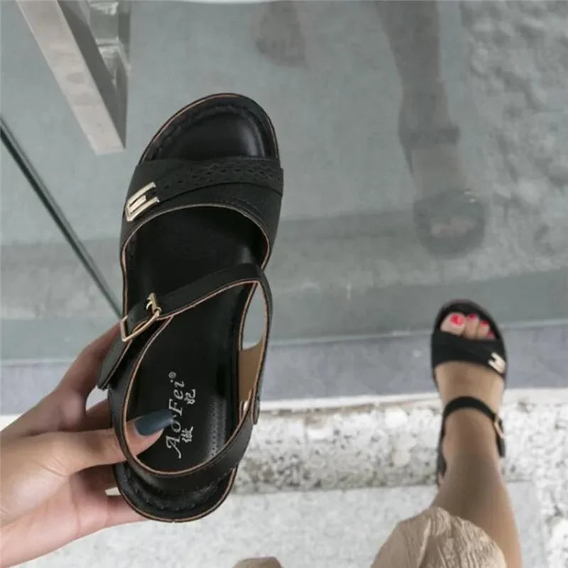 Comfortable High Heels Roman Sandals