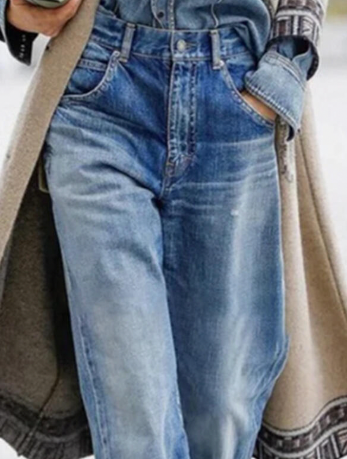 Velanora Pantaloni Casual in Denim