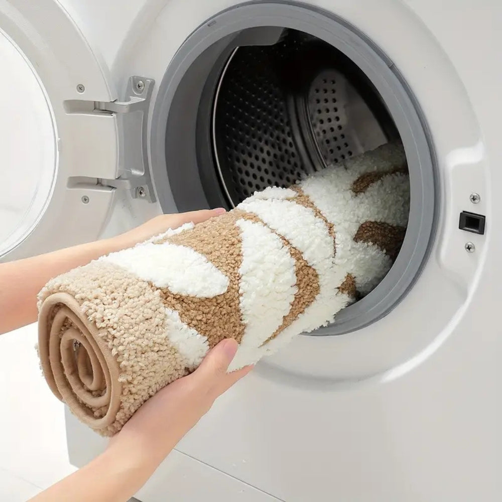 Bladpatroon Badmat Antislip