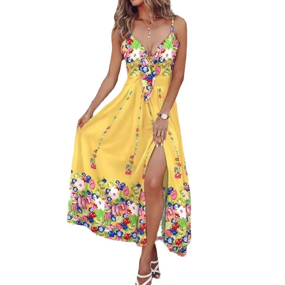 Laat je innerlijke bloem kind stralen in deze prachtige zomerjurk!
